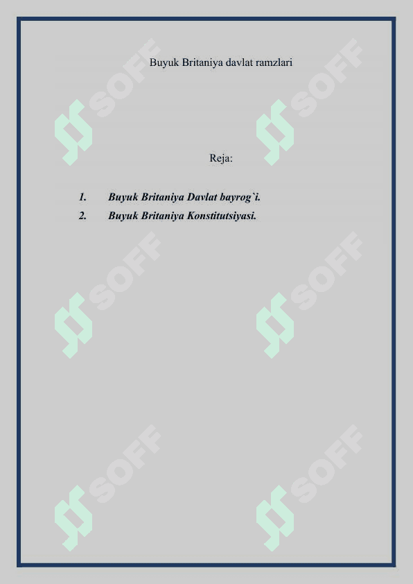 Buyuk Britaniya davlat ramzlari 2