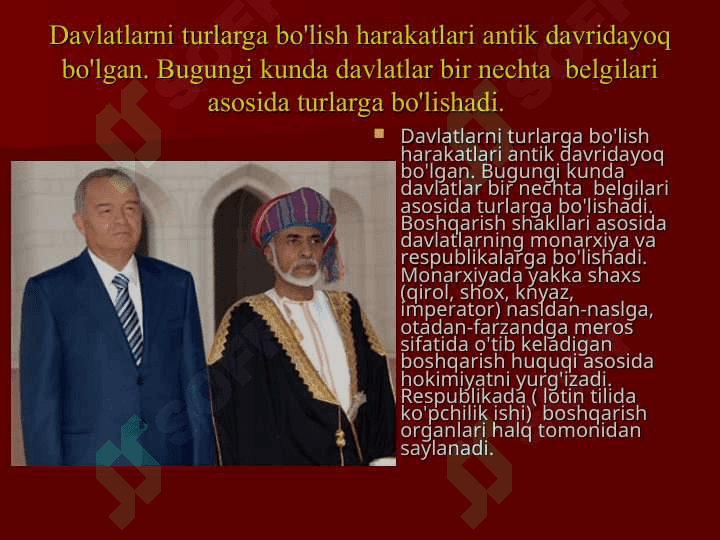DAVLATNING FUNKSIYALARI , MAZMUNI-MOHIYATI. 7