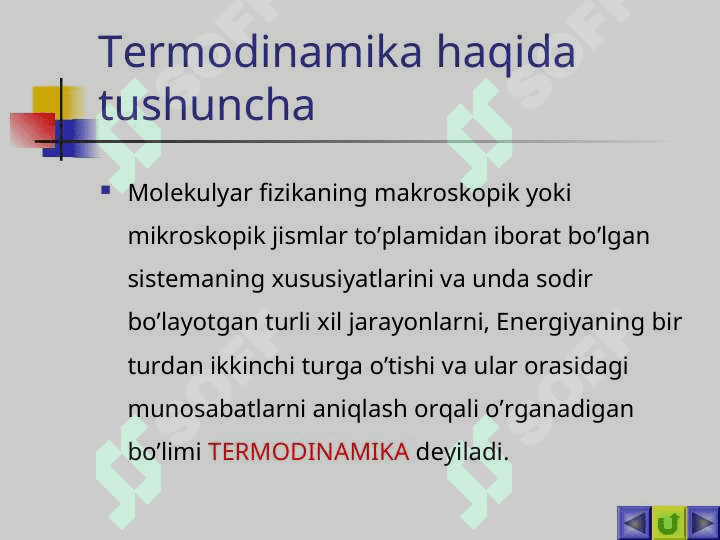 Termodinamika qonunlari. Gazlarning issiqlik sig’imi. 3