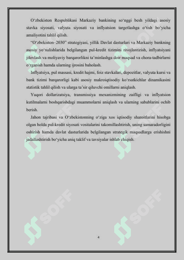 OCHIQ ISTISODIYOTDA PUL KREDIT SIYOSATI 4