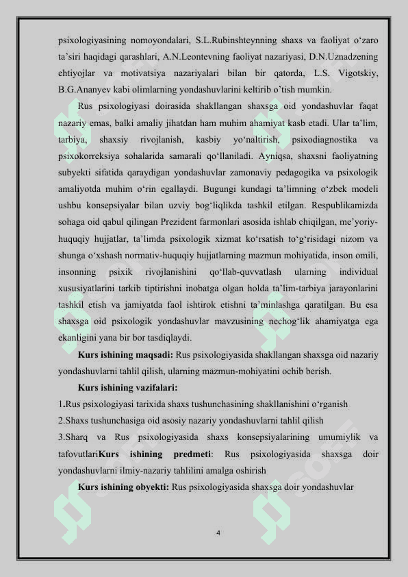 RUS PSIXOLOGIYASIDA SHAXSGA DOIR YONDASHUVLAR 4