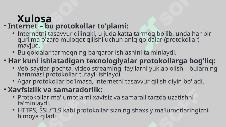 Standart tarmoq protokollari 8