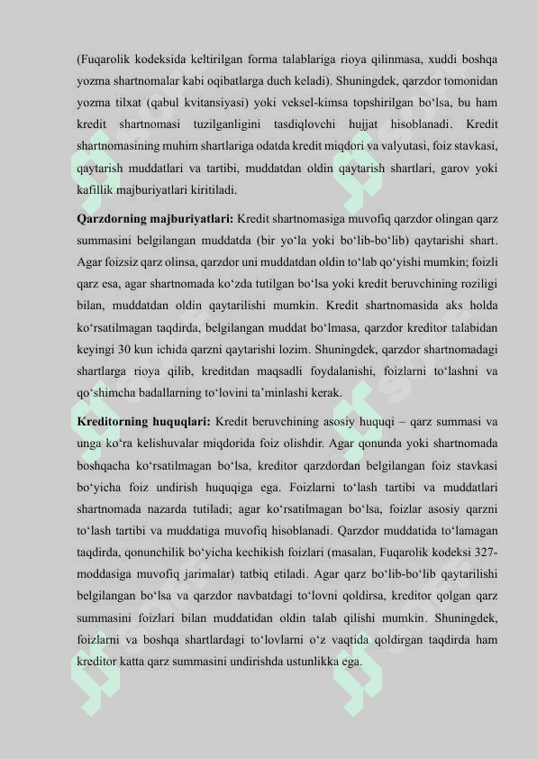 Qarz va kredit munosabatlari 3