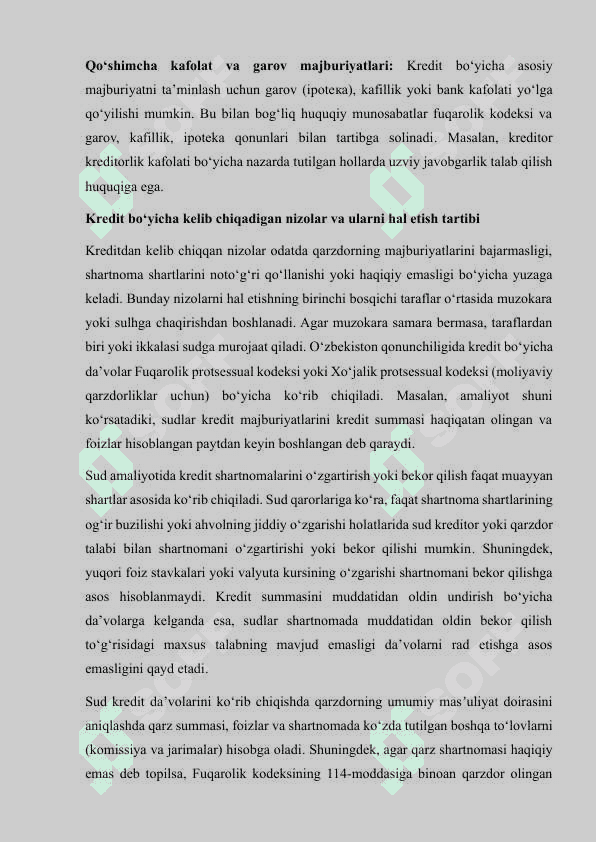 Qarz va kredit munosabatlari 4