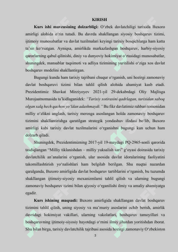 BUXORO AMIRLIGIDA DAVLAT BOSHQARUV TARTIBLARI 2