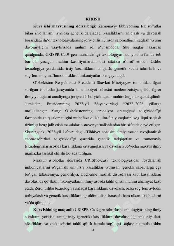 CRISPR  CAS9 TEXNOLOGIYASINING IRSIY KASALLIKLARNI DAVOLASHDAGI ROLI. 2
