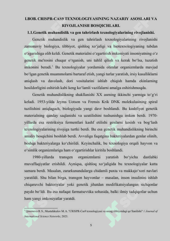 CRISPR  CAS9 TEXNOLOGIYASINING IRSIY KASALLIKLARNI DAVOLASHDAGI ROLI. 4