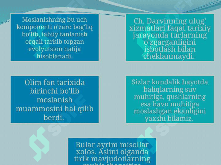 YASHASH UCHUN KURASH VA TABIIY TANLANISH 2 3