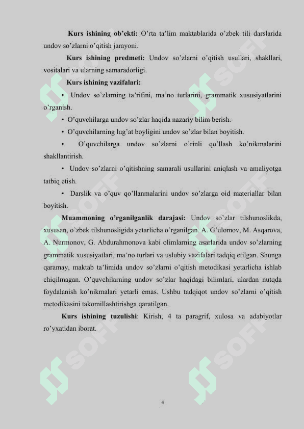 Undov so’zlar mavzusini o’qitish usullari 4