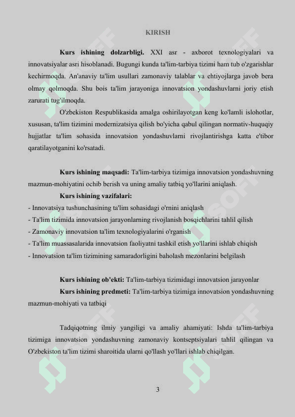 TA’LIM -TARBIYA TIZIMIGA INNOVATSIYON YONDOSHUV VA UNING MAZMUN-MOHIYATI 3