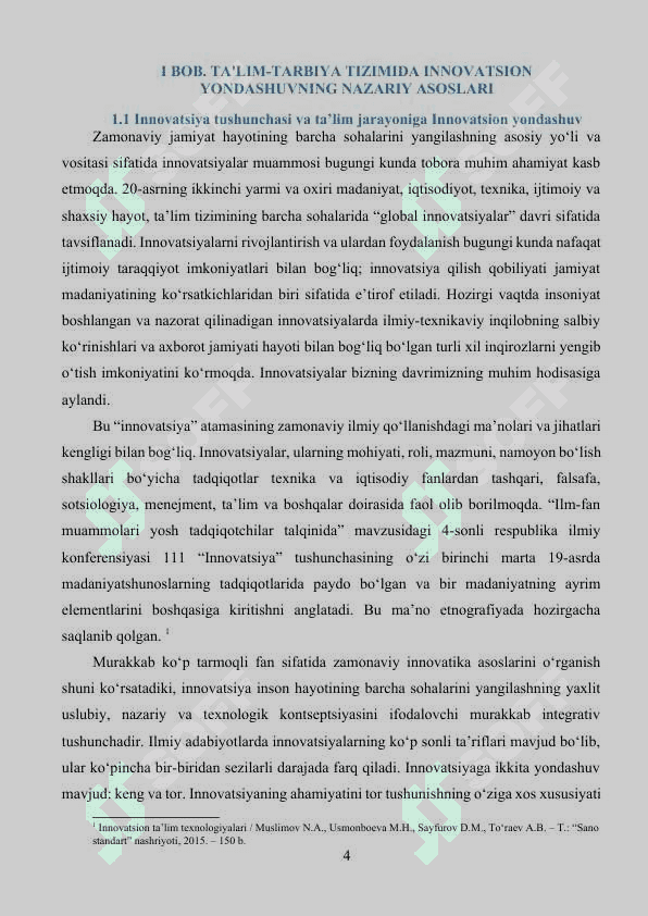 TA’LIM -TARBIYA TIZIMIGA INNOVATSIYON YONDOSHUV VA UNING MAZMUN-MOHIYATI 4