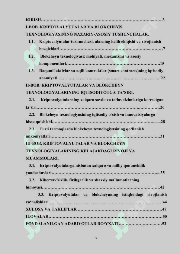 KRIPTOVALYUTALAR VA BLOKCHEYN TEXNOLOGIYALARINING IQTISODIYOTGA TA’SIRI 2