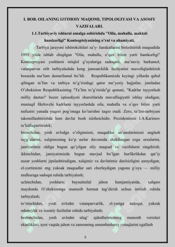 OILA BILAN IJTIMOIY PEDAGOGIK FAOLIYAT 6