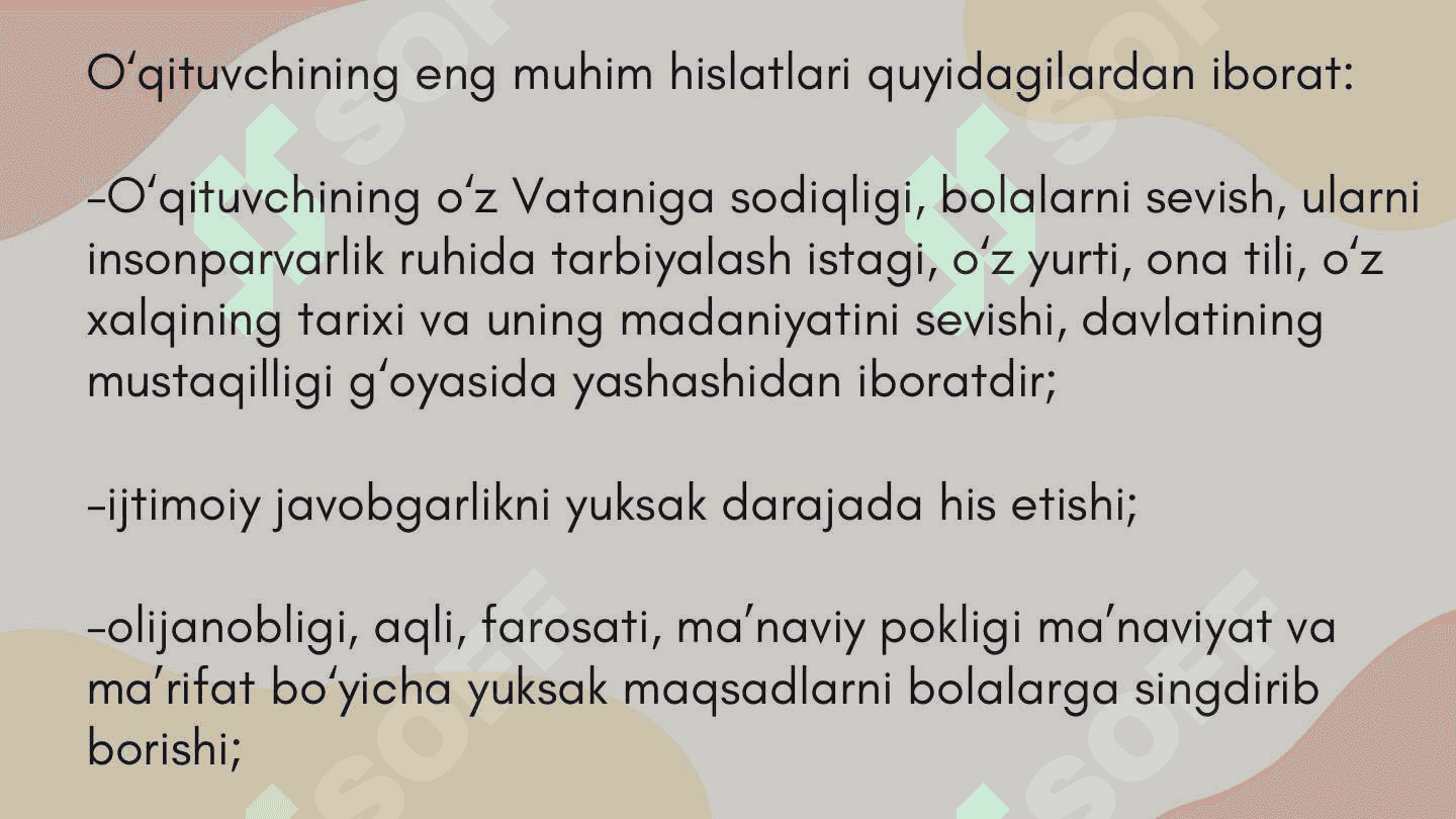 Oʻqituvchi psixologiyasi 6