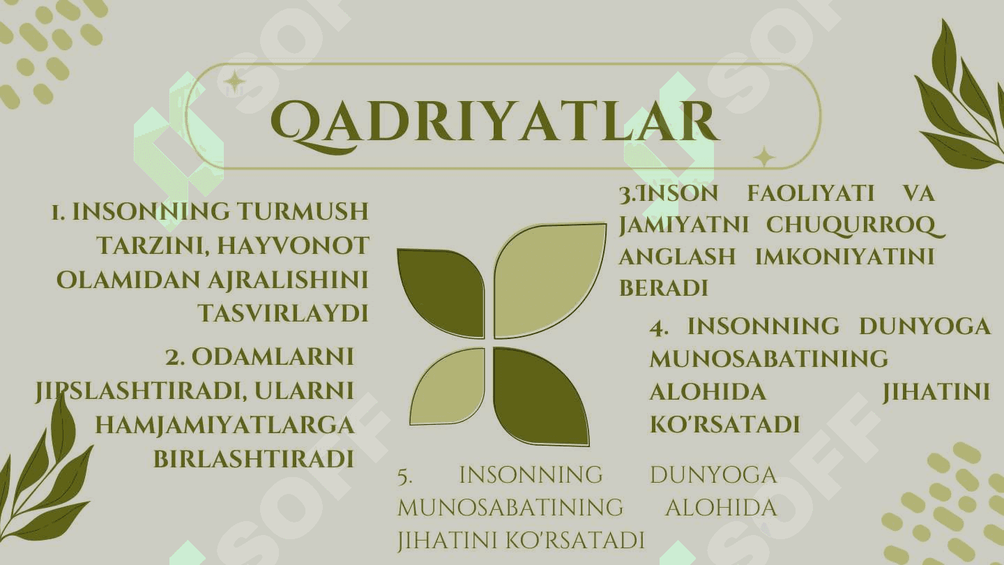 Qadriyatlar falsafasi 6