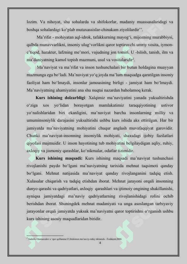 MA’NAVIYAT TARIXIDA MEHNATNING O’RNI 4