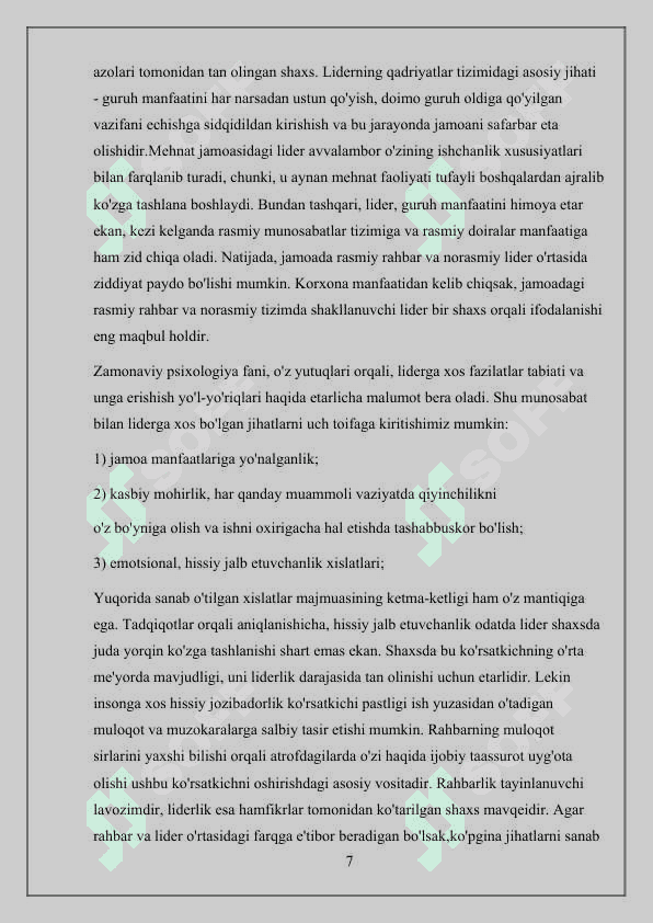 Metodika uyushmasini ishini tashkil etish va unga rahbarlik qilish 7