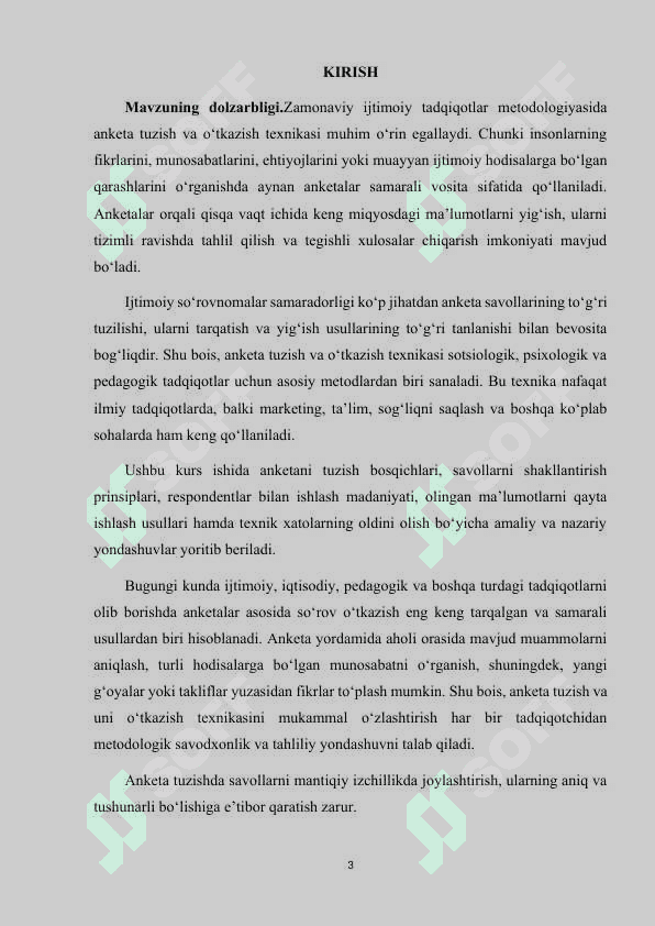 ANKETA TUZISH VA O'TKAZISH TEXNIKASI 3