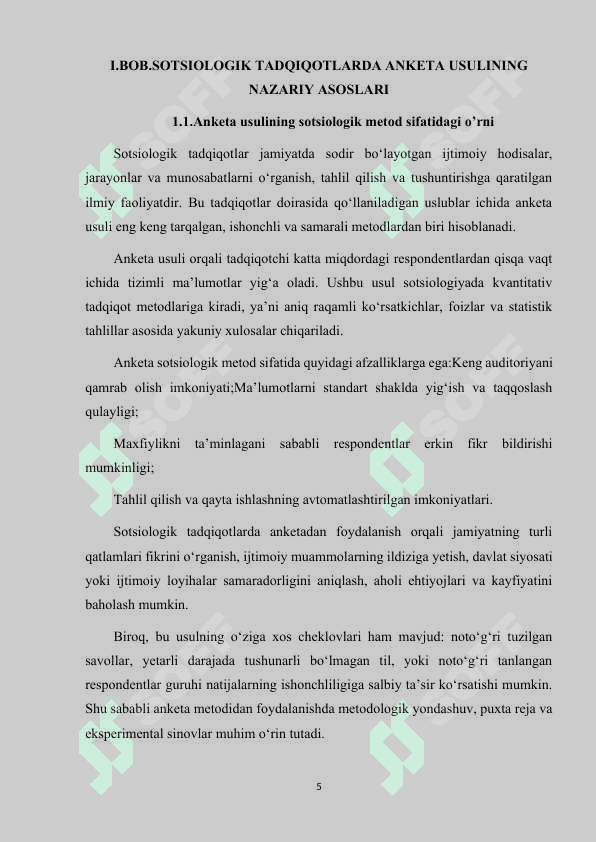 ANKETA TUZISH VA O'TKAZISH TEXNIKASI 5