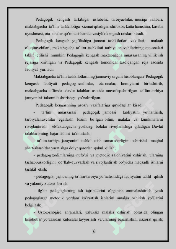 Pedagogik kengash shakllari 6
