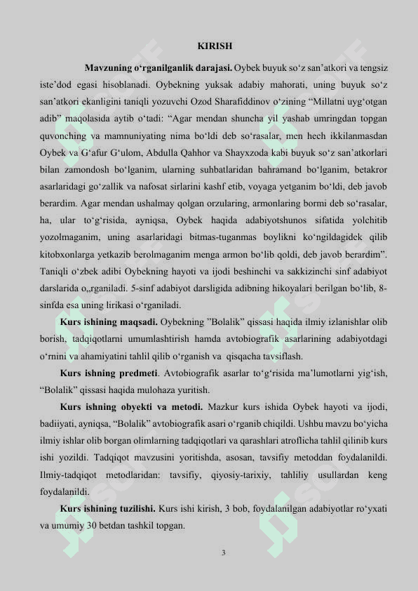 Bolalik qissasi avtobiografik asar sifatida 3
