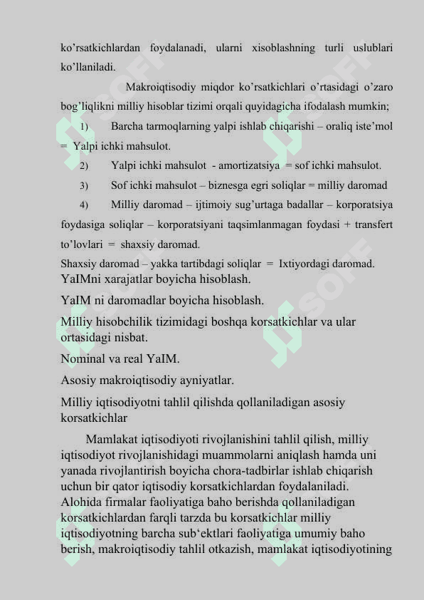 Asosiy makroiqtisodiy ko’rsatkichlar 4