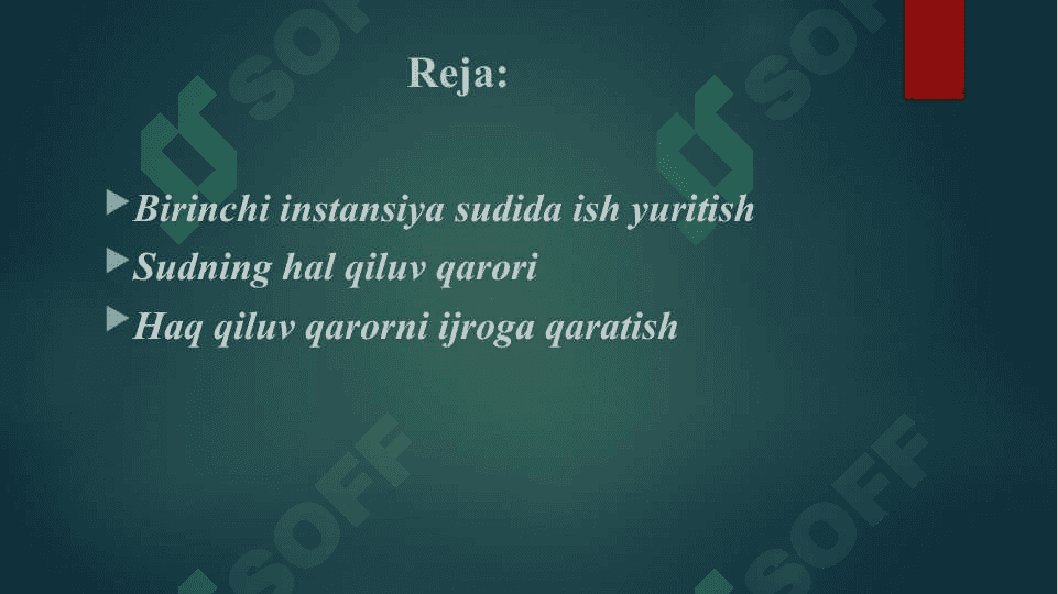 BIRINCHI INSTANSIYA SUDIBIRINCHI INSTANSIYA SUDI 2
