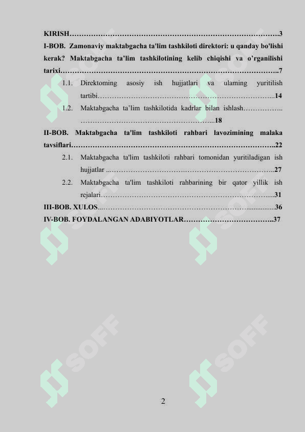 Direktorning vazifasi va ish hajmlari 2