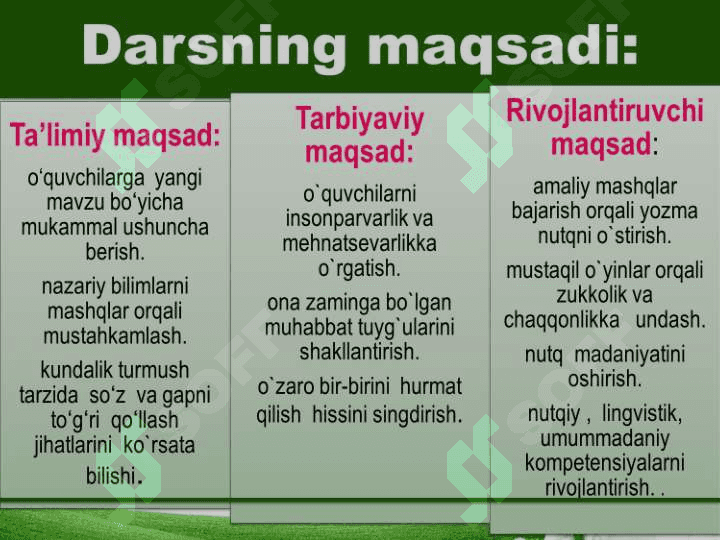 3 sinf ona tili ot so'z turkumi dars ishlanma 3-chorak 5