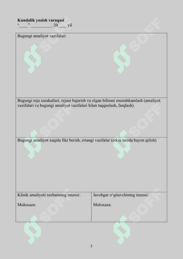 kundalik  Yillik yangi 5