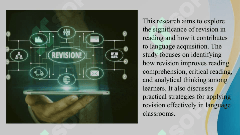 The importance of revision in reading 4