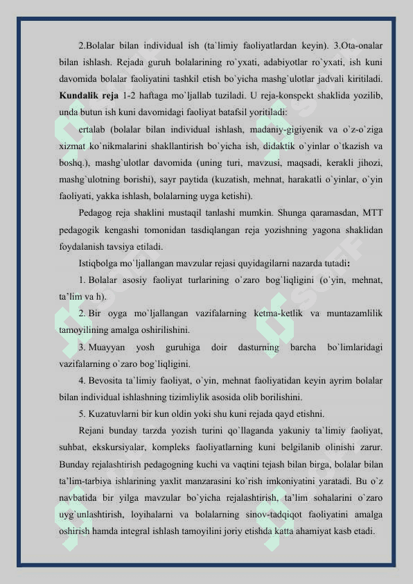 Maktabgacha ta’lim tashkilotiga qisqa muddatli guruhlarda bolalarni maktabga tayyorlash 4