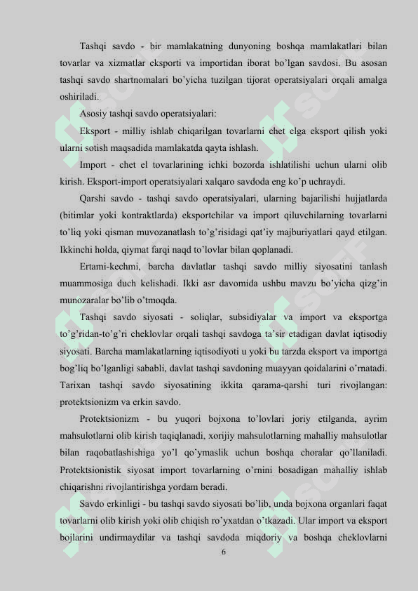 XАLQАRО SАVDО NАZАRIYАSI 6