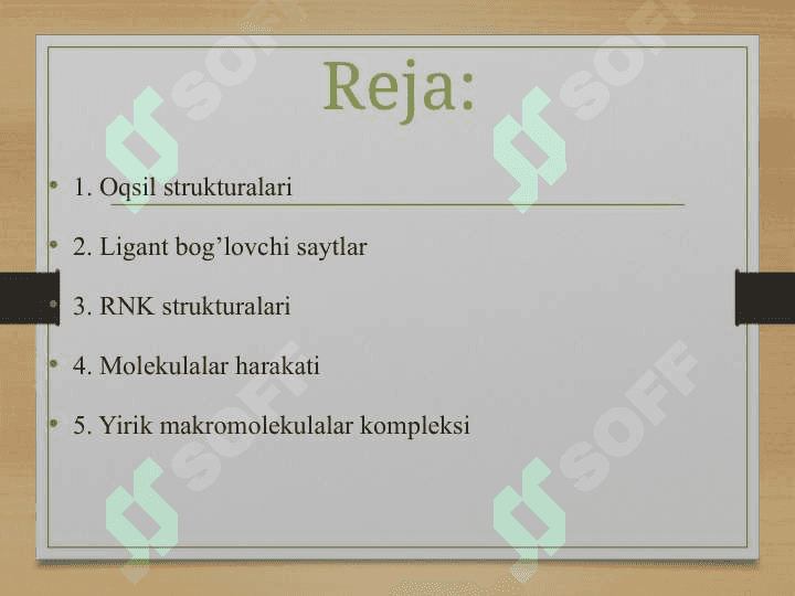 BIOLOGIK MAKROMOLEKULALARNI 3