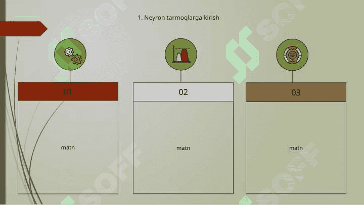 Neyron to'rlarning turlari va ularning ishlash tamoyillar 3