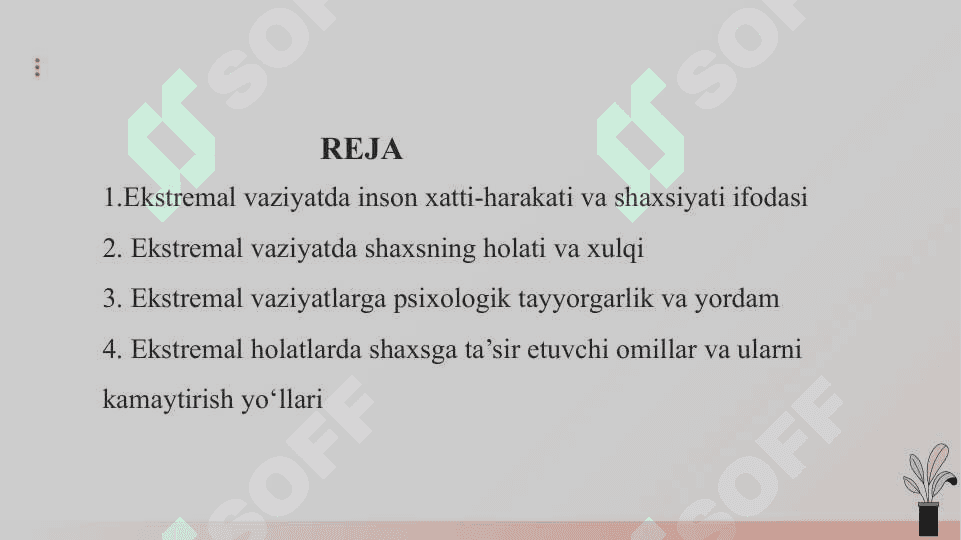 Ekstremal vaziyatlarda shaxs slayd 2