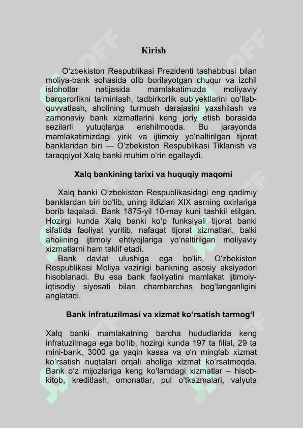 Amaliyot hisoboti Xalq banki 5