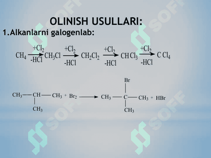 Alkanlarning galogenli birikmalari 3
