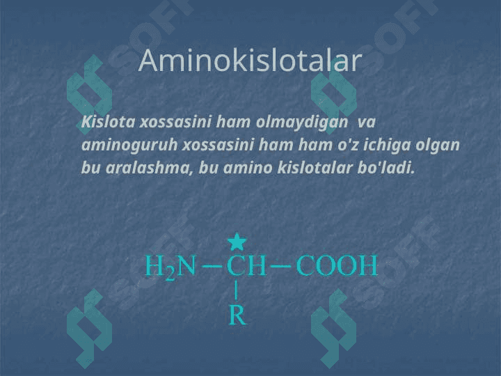 Aminokislota va oqsillar 2