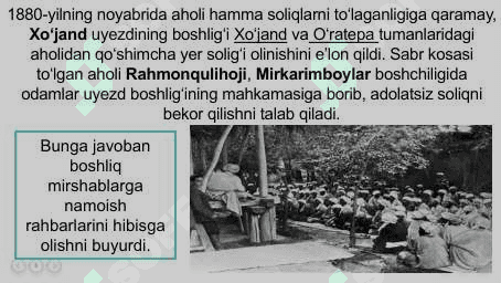 XIX asr oxiridagi Turkistonda xalq ozodlik harakatlari.pptx 8