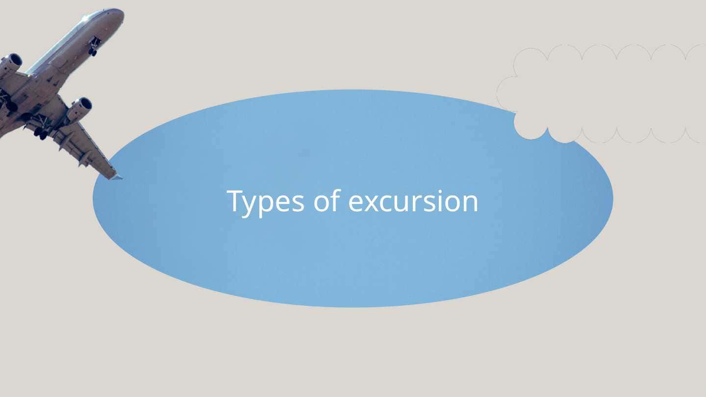 Types of excursion