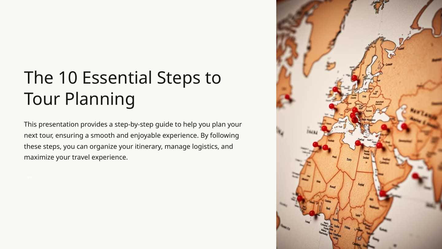 The 10 Essential Steps to Tour Planning
