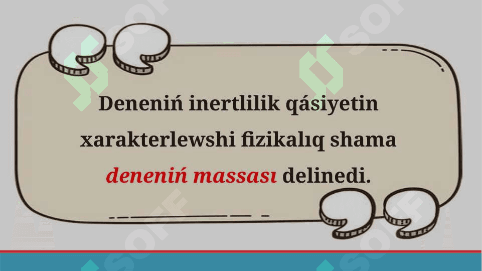 Massa hám onıń birlikleri 7