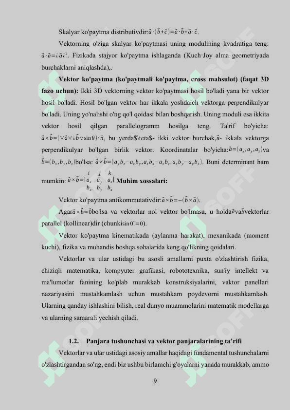 Vektor panjaralari 7