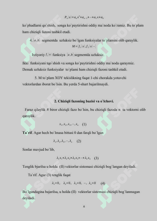 CHIZIQLI FAZONING QISM FAZOSI 6