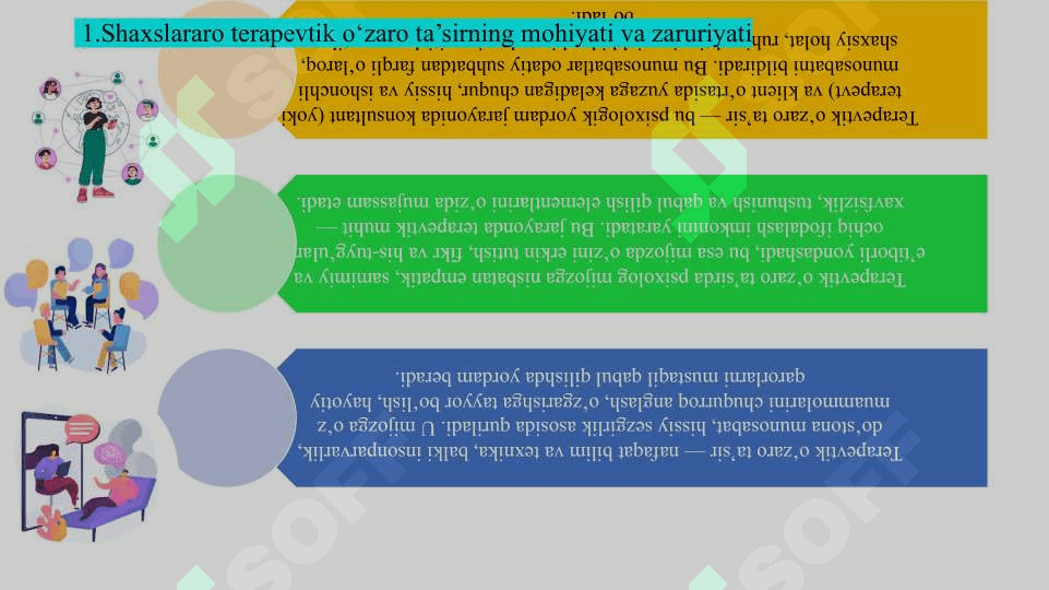 Terapevtik o‘zaro ta’sirlar muhitini yaratish slayd 4