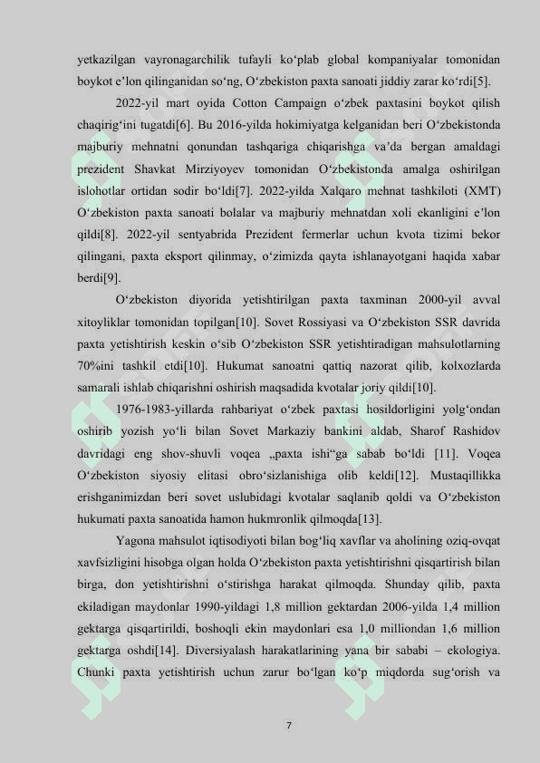 O'zbekiston paxtachilik geografiyasi 7