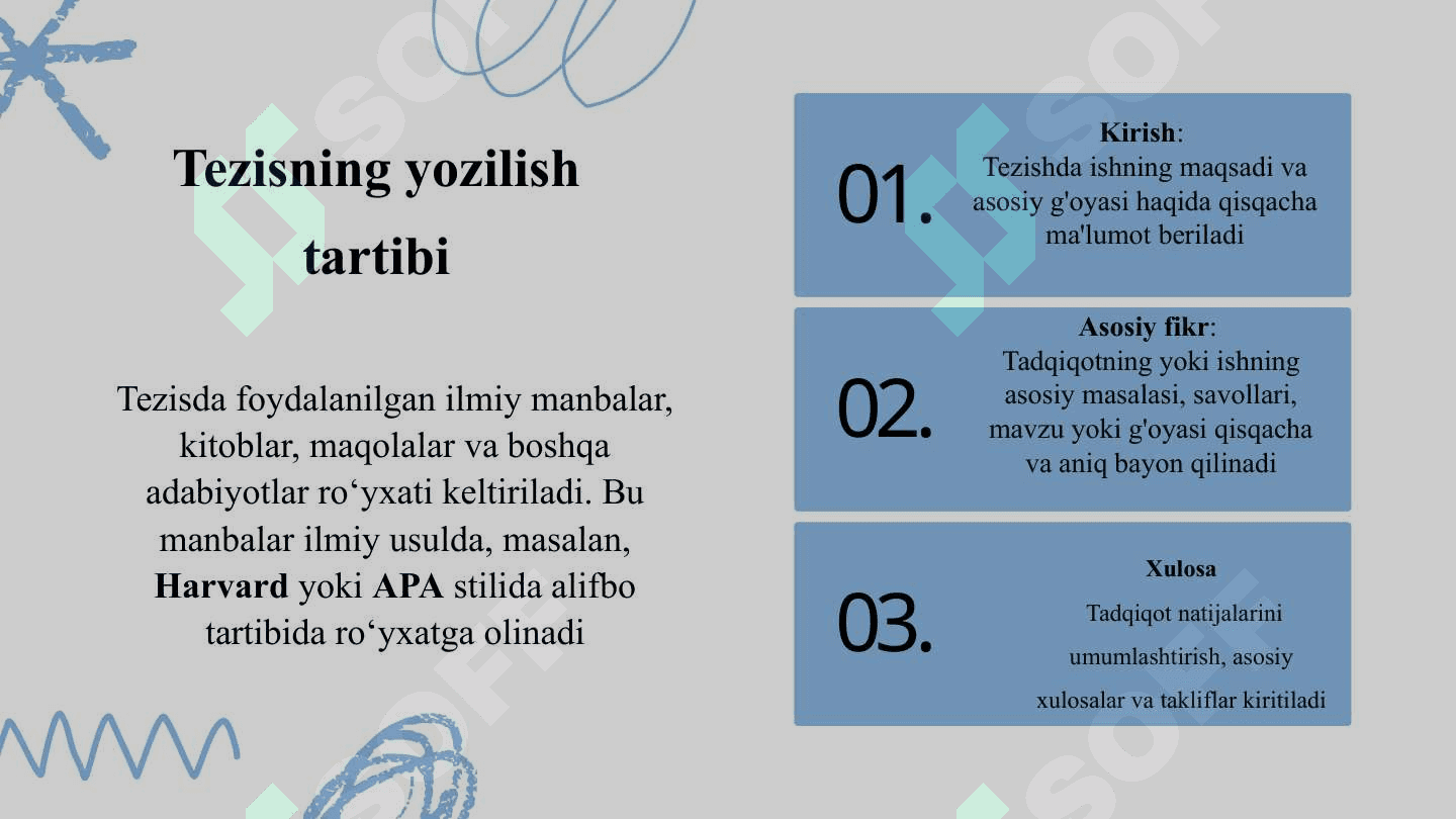 TEZIS YOZISH QOIDALARI VA USLUBI. 3