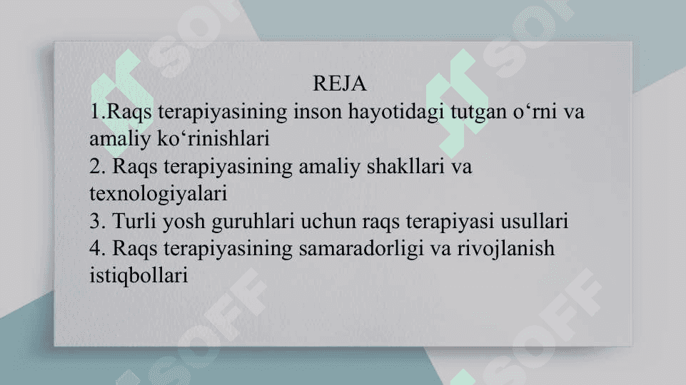 Raqs terapiyasi slayd 2