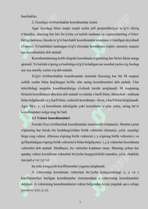 Stereometriyada vektorlar 6